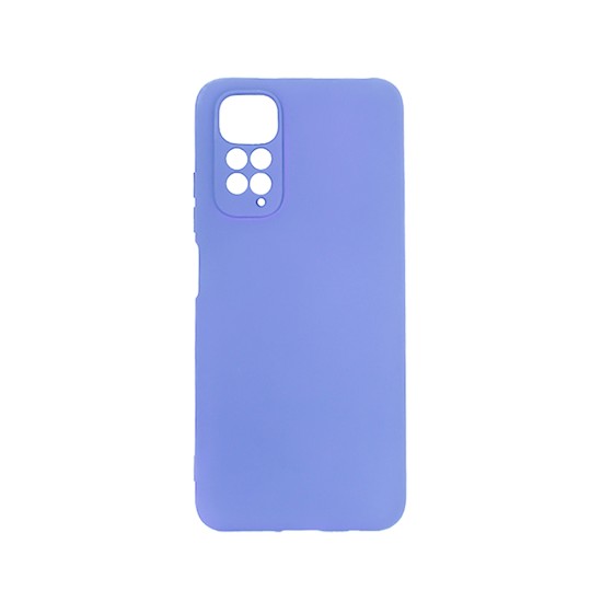 Capa de Silicone com Moldura de Câmera para Xiaomi Redmi Note 11 Pro Roxo